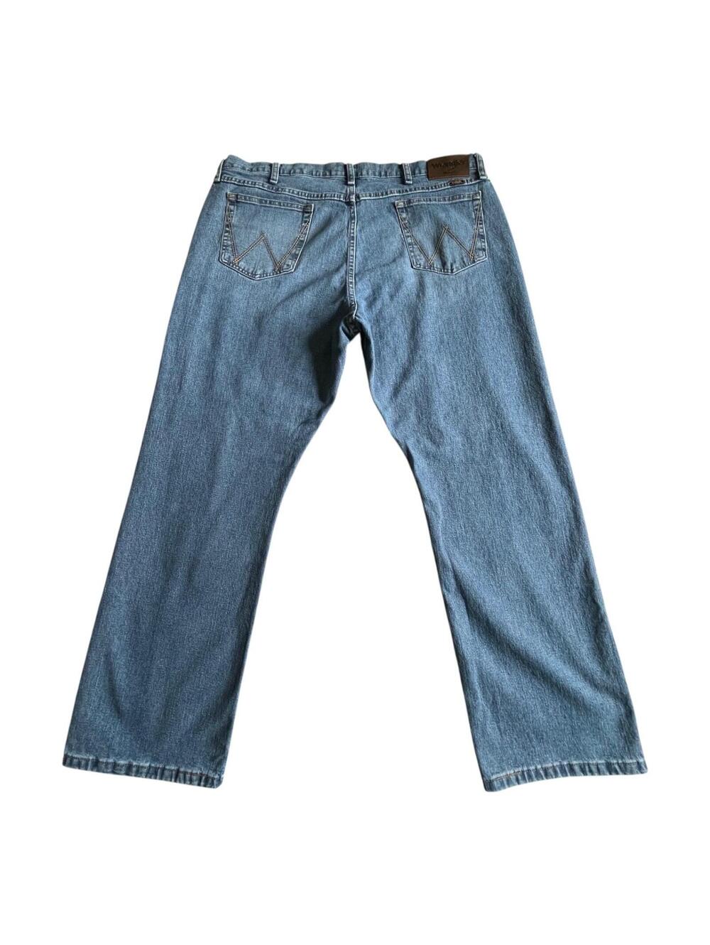 Wrangler Relaxed Boot Jeans Mens 40x30 Blue Denim Pants